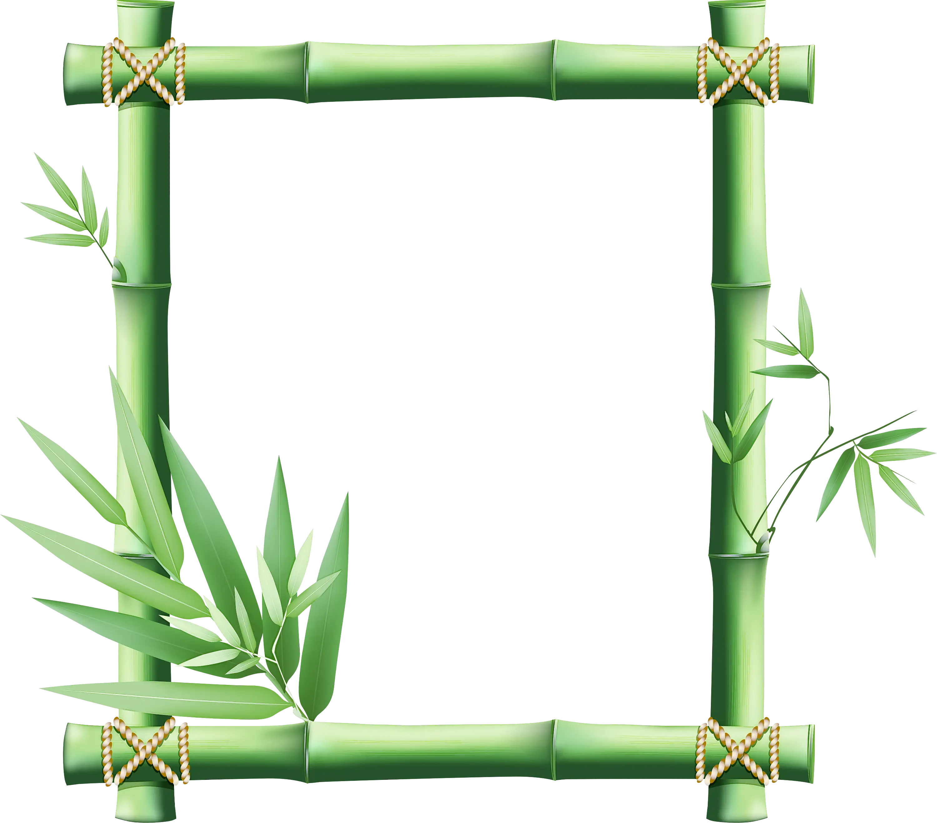 Eco-Friendly Bamboo Frame Decoration