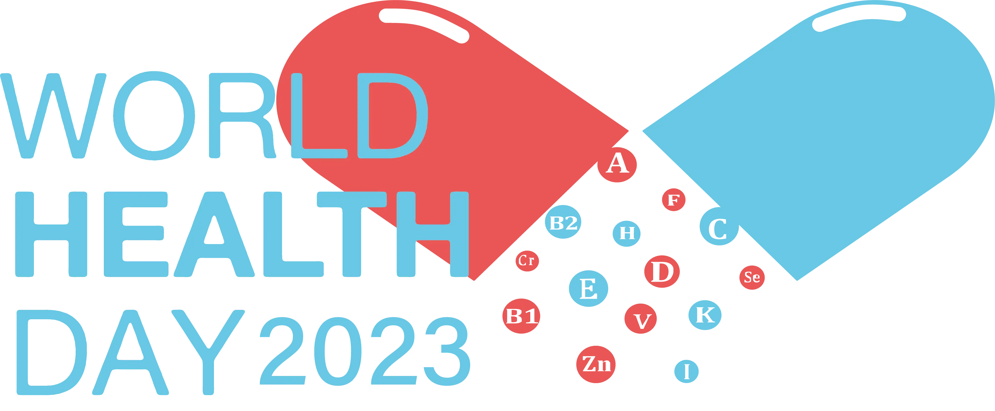 Pill with Vitamins for World Health Day 2023