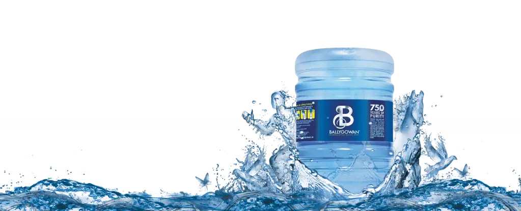 Blue Water Bottle with Splash