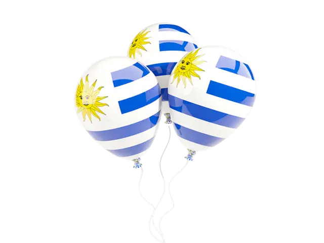 Uruguay Flag Balloons for Celebration
