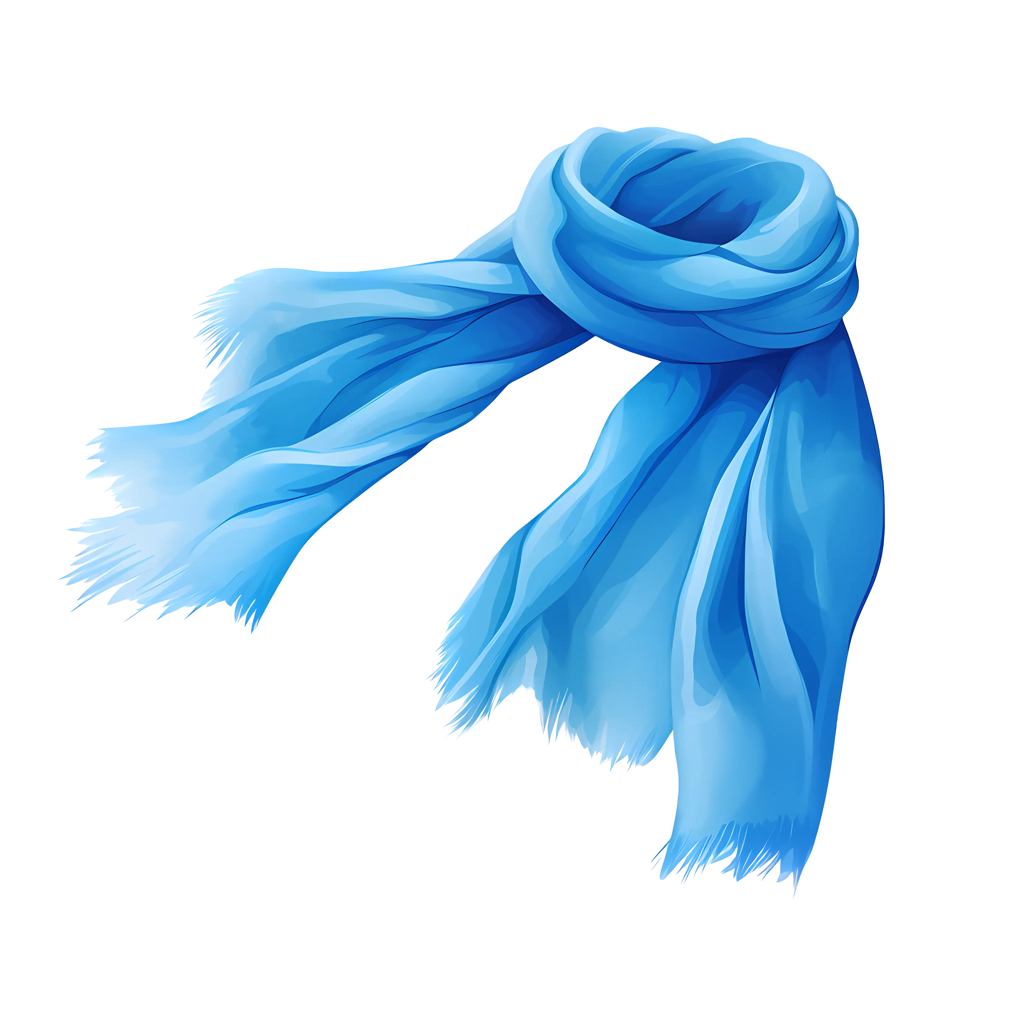Warm Blue Scarf for Winter