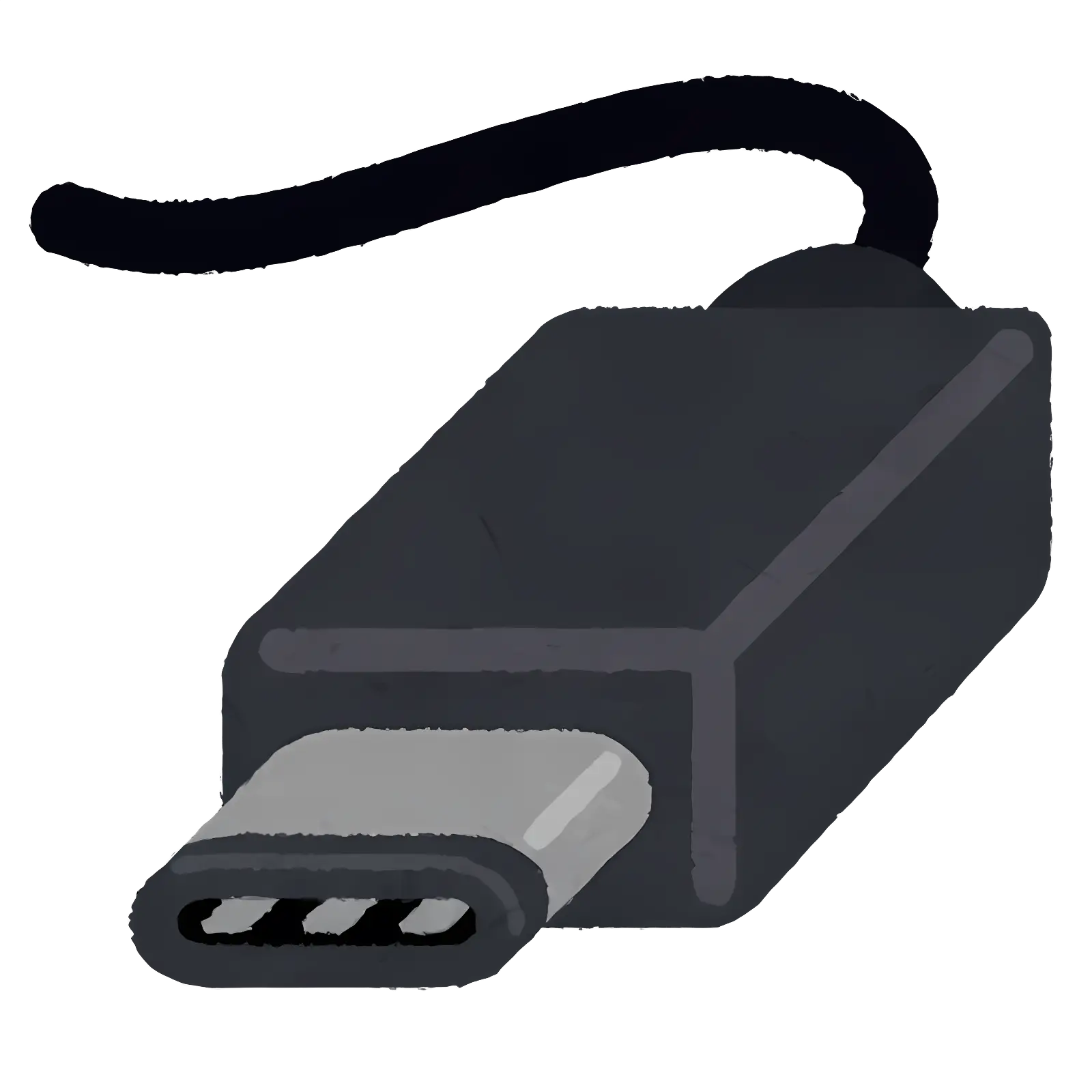 Black USB-C Connector