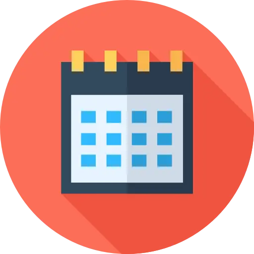 Flat Calendar Icon Design