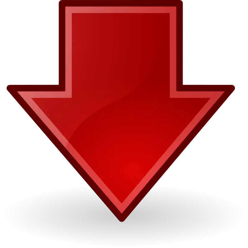 Red Down Arrow