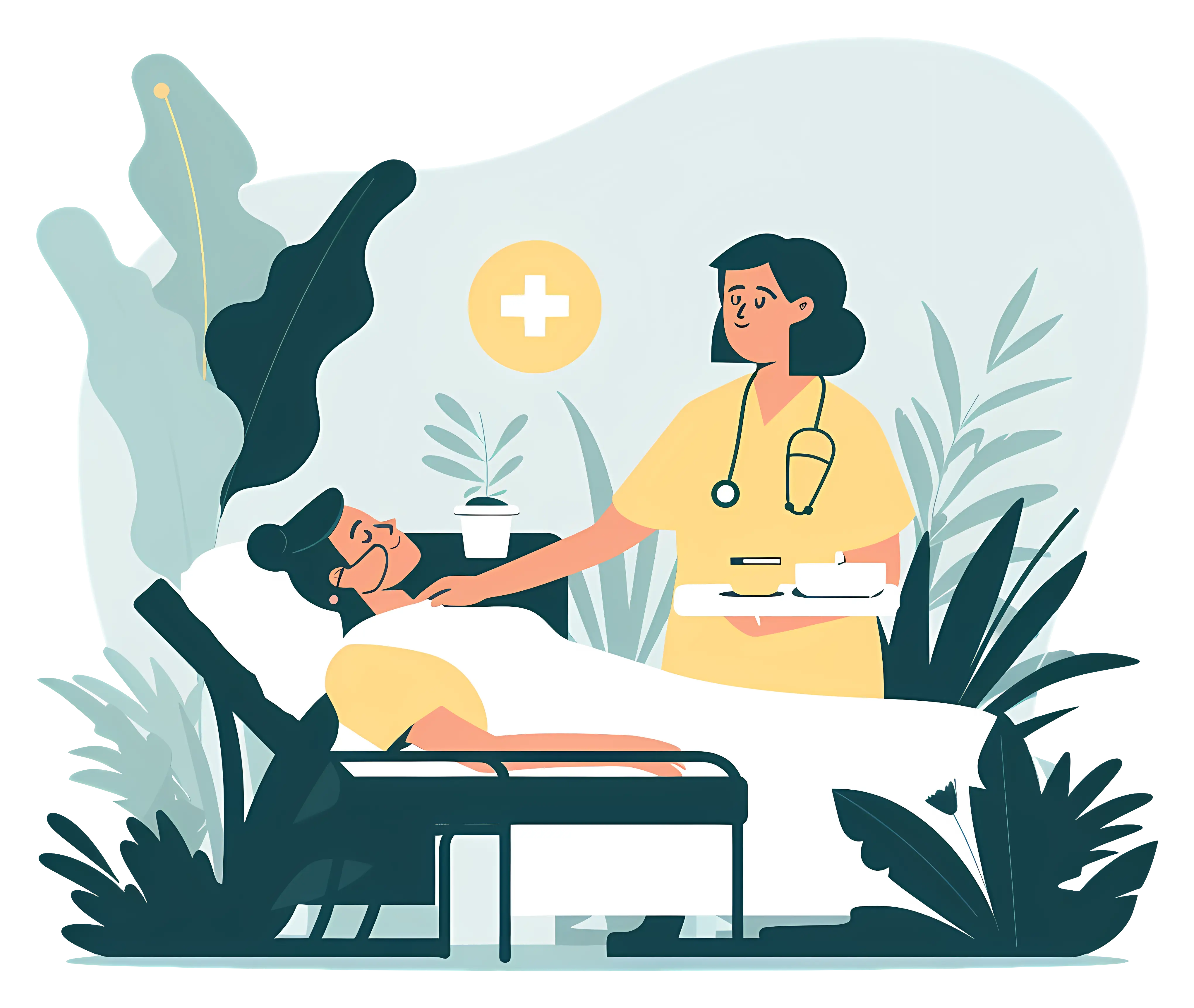 Nurse Caring for Patient