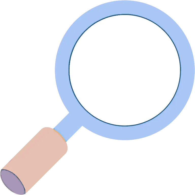 Light Blue Magnifying Glass for Inspection