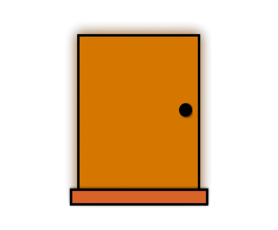 Orange Door Illustration