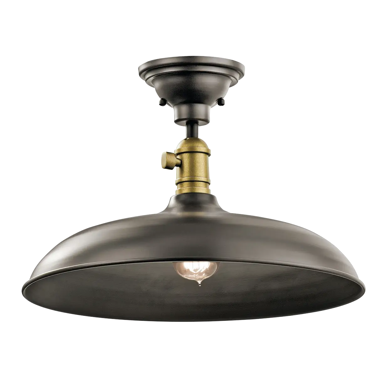 Black Ceiling Light with Retro Design