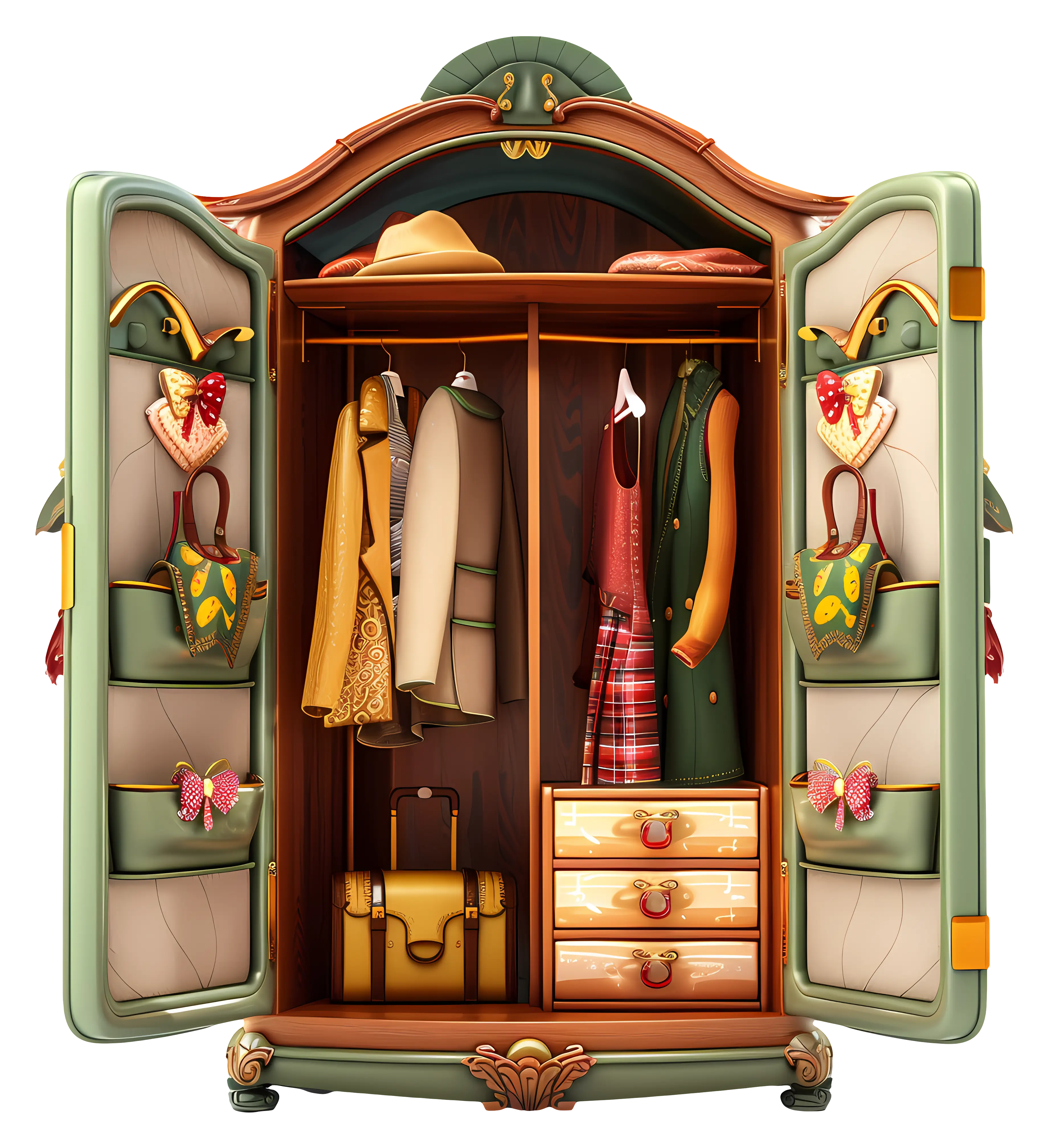Elegant Vintage Wardrobe