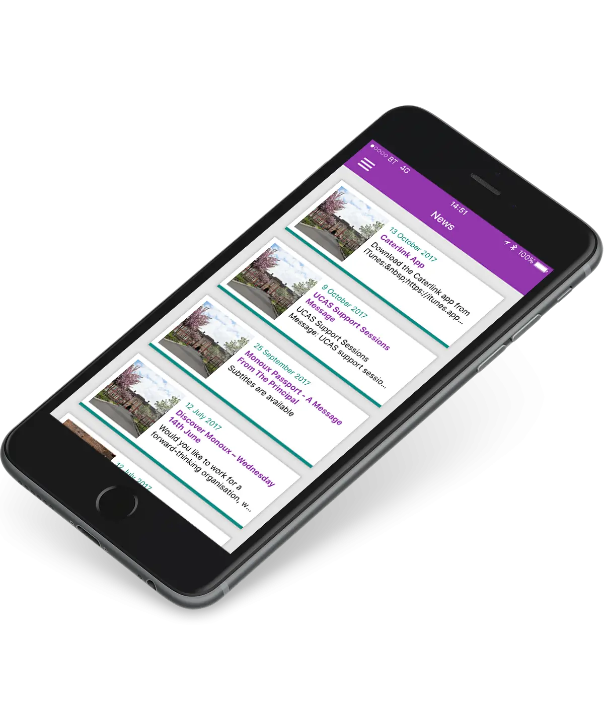 Modern Smartphone with App Display