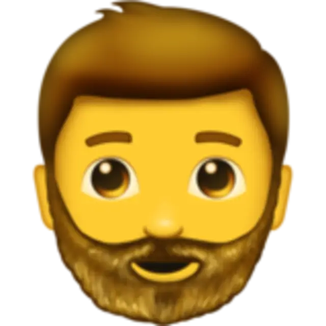 Bearded Man Emoji Icon