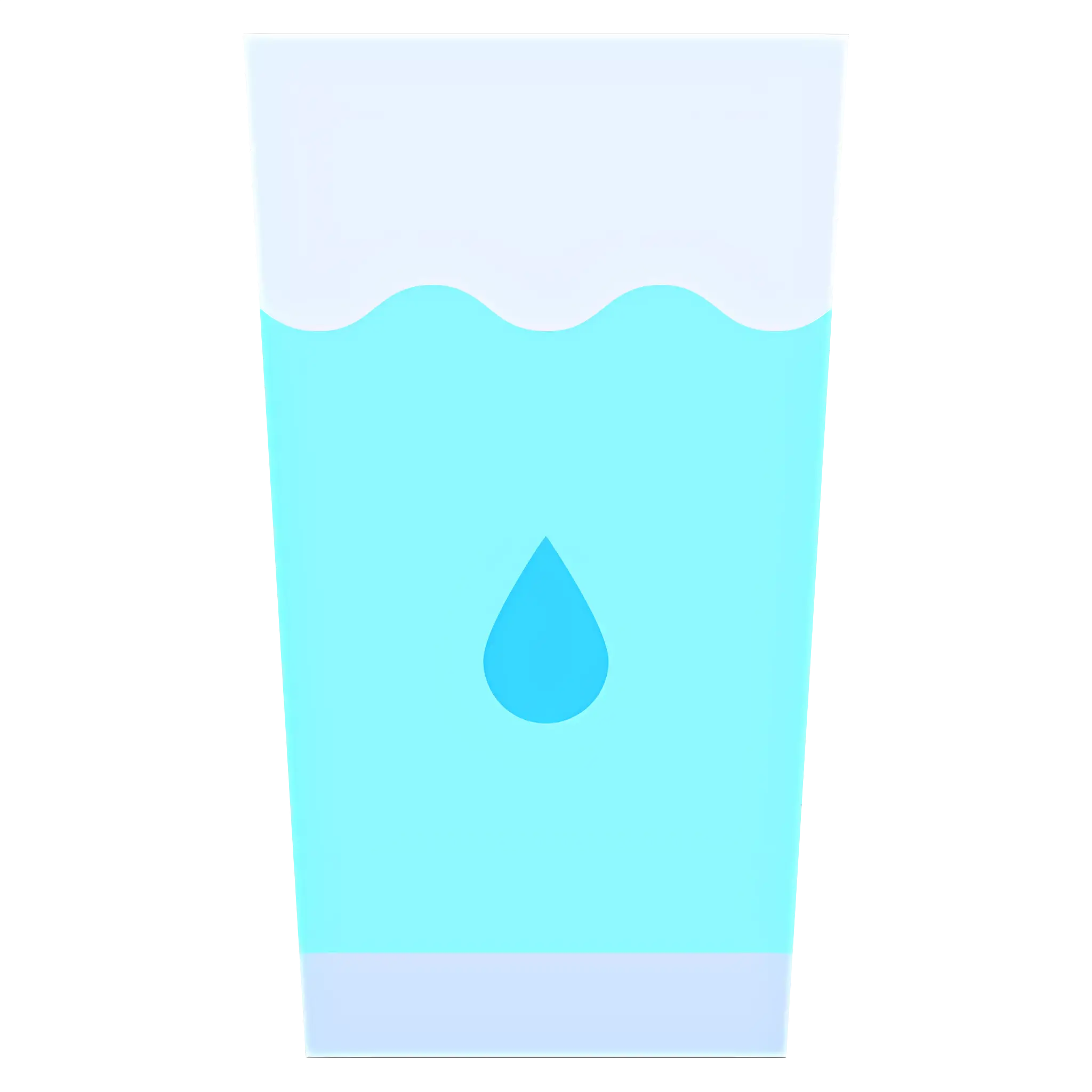 Refreshing Glass of Water Illustration