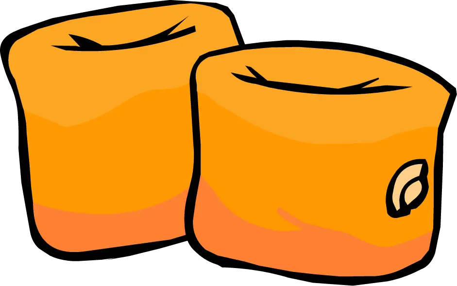 Orange Inflatable Arm Bands for Swimming