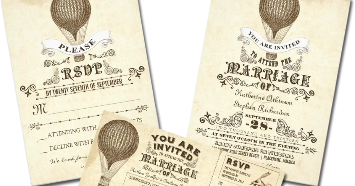 Vintage Wedding Invitations