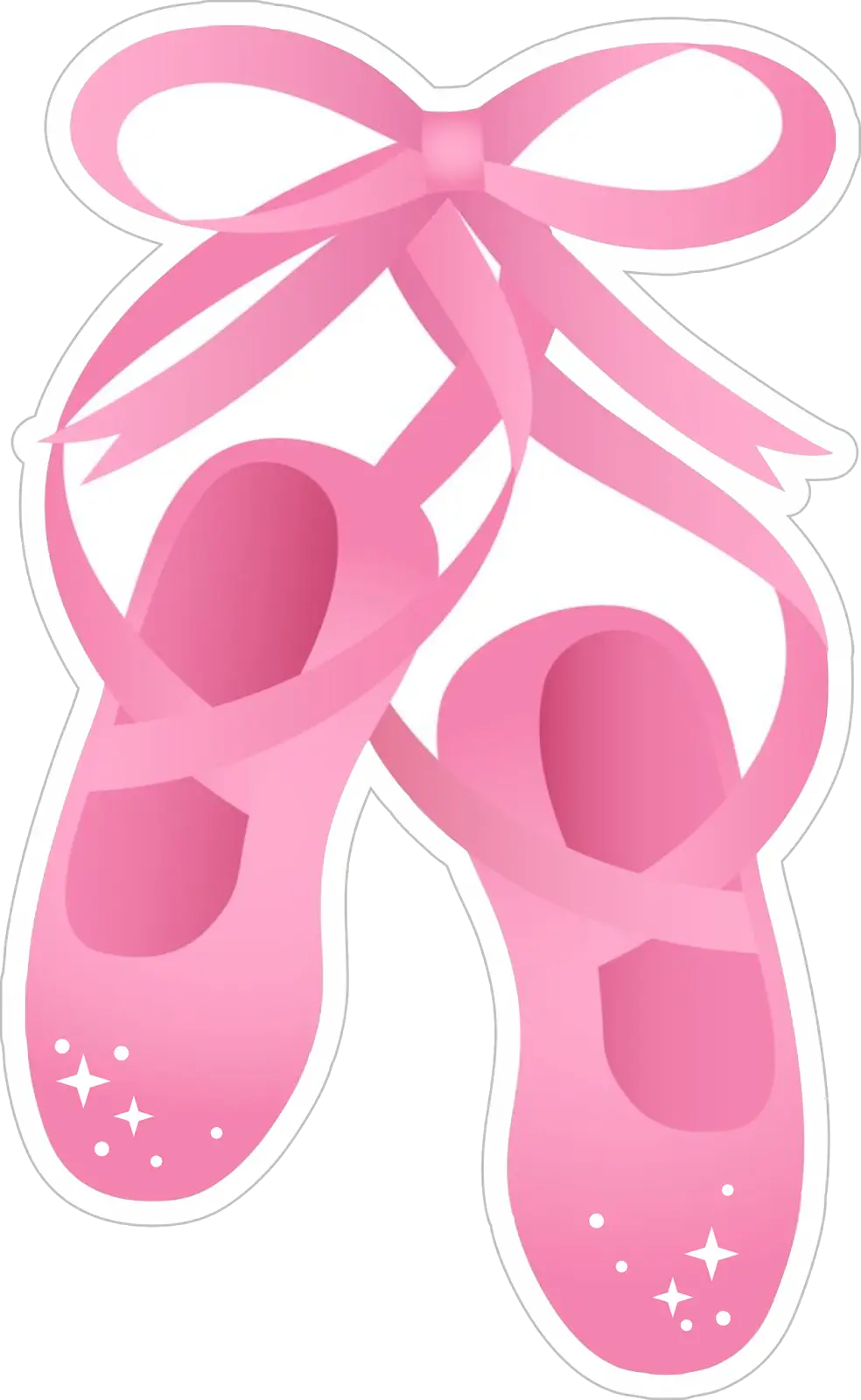Pink Ballet Shoes with Ribbon