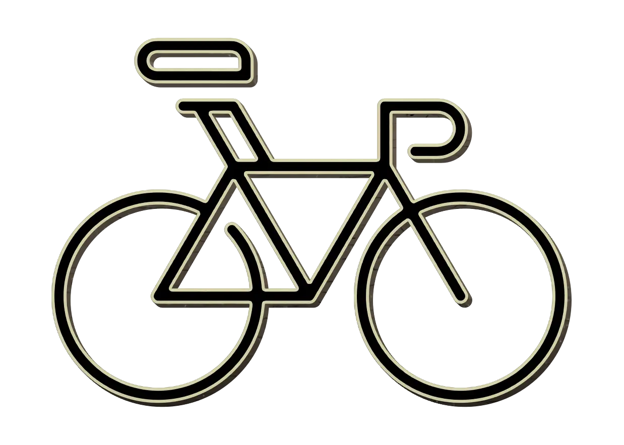 Outlined Bicycle Minimalist Design