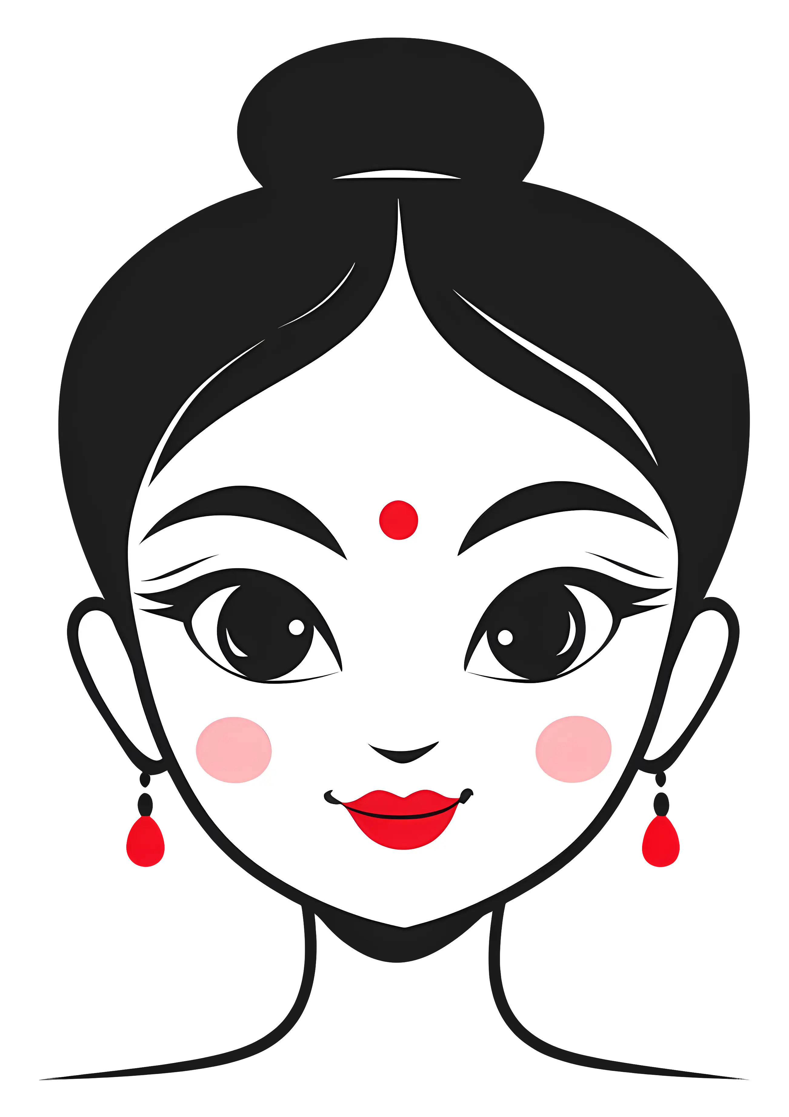 Traditional Woman with Bindi