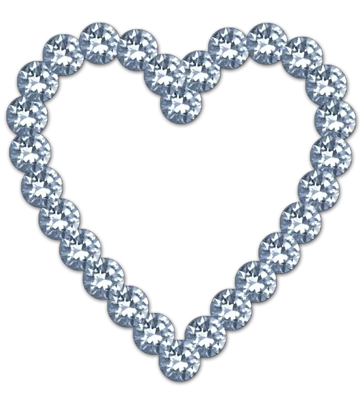 Heart Shape Made of Diamonds