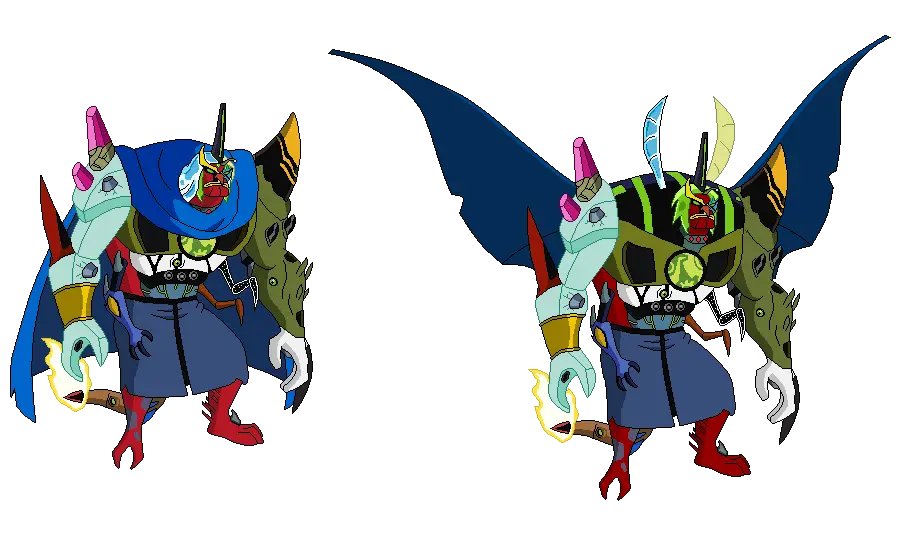 Futuristic Robot Character with Wings