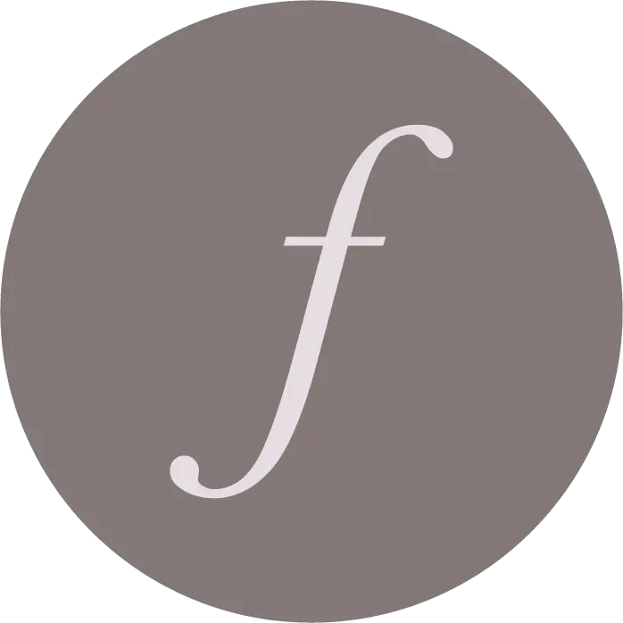 Circle Logo with Lowercase &#039;f&#039;