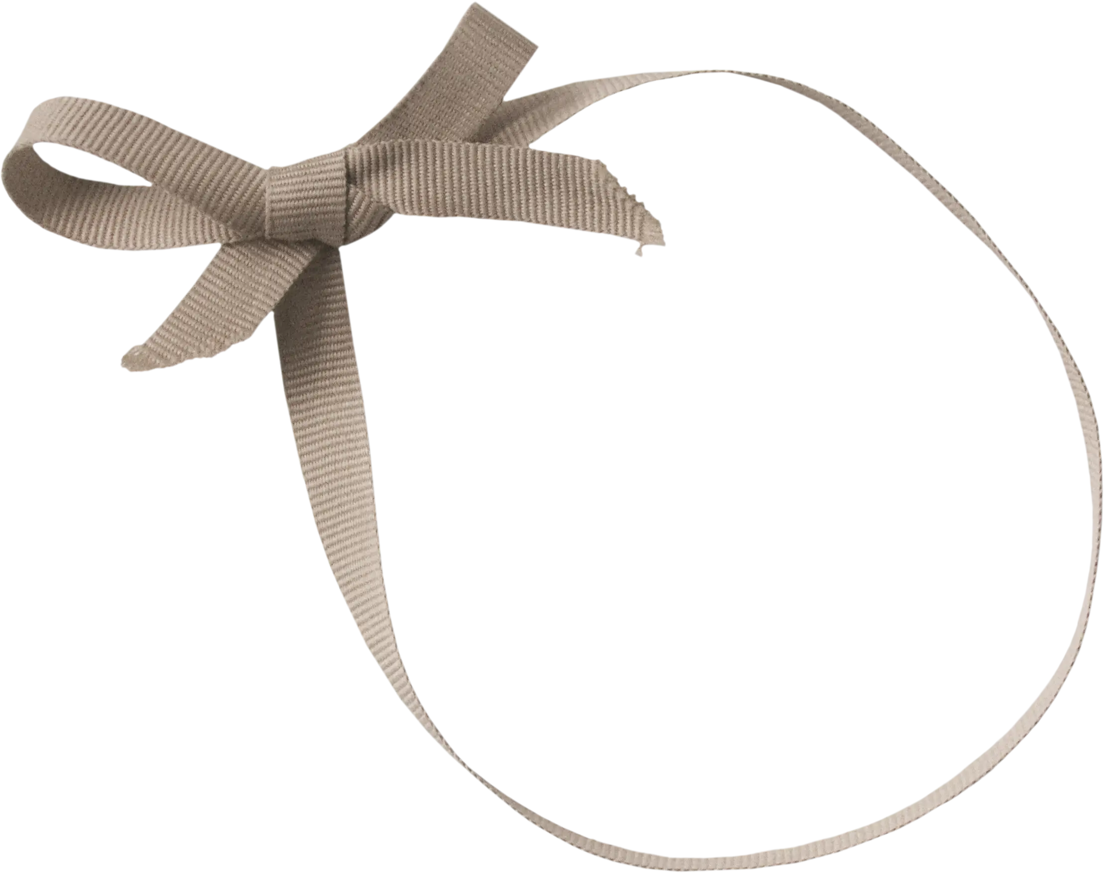 Brown Decorative Ribbon with Loop