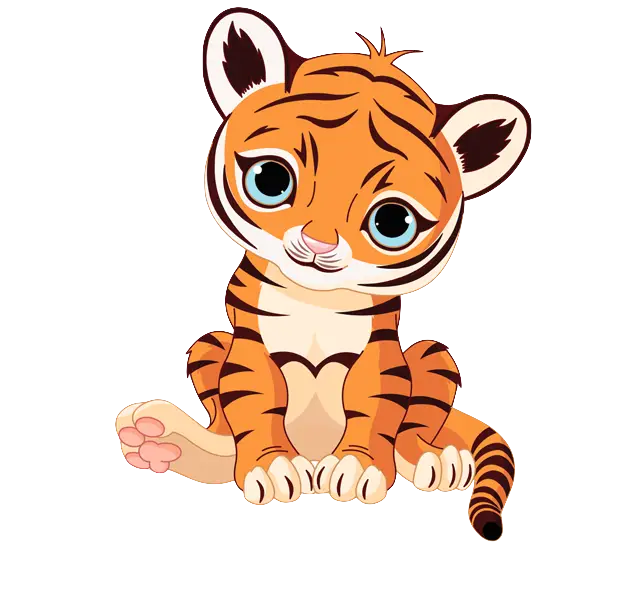 Cute Cartoon Tiger