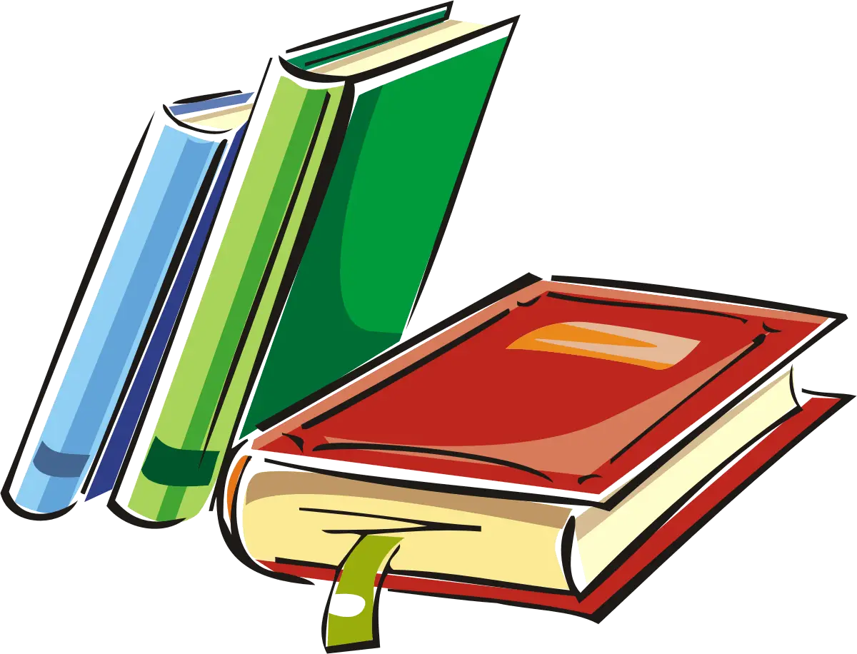 Colorful Stack of Books Illustration