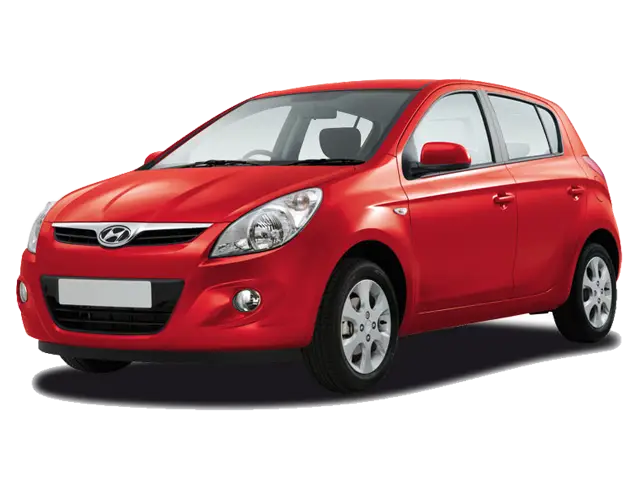 Red Hyundai Hatchback Compact Car