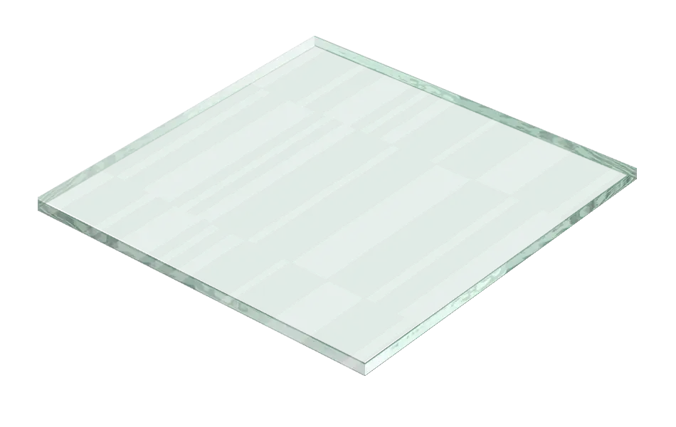 Transparent Glass Plate for Decorative Use