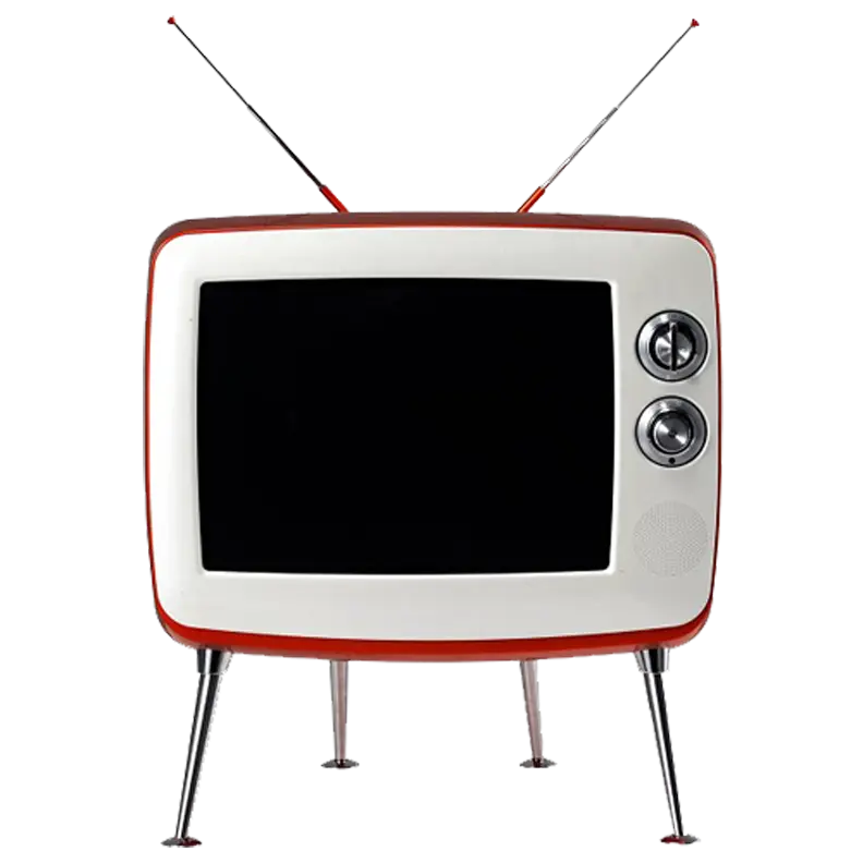 Vintage Television with Retro Design