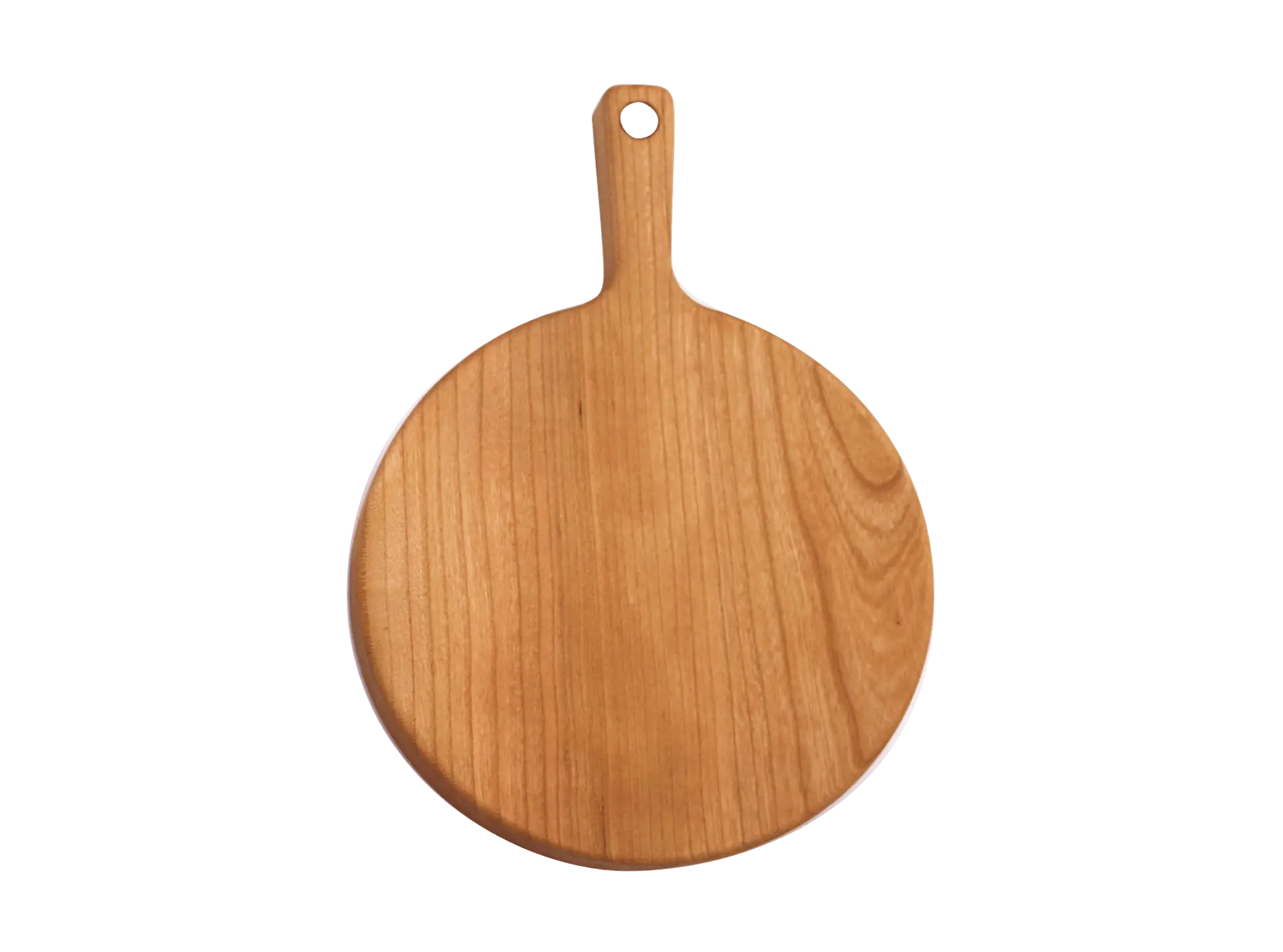Round Wooden Cutting Board with Handle