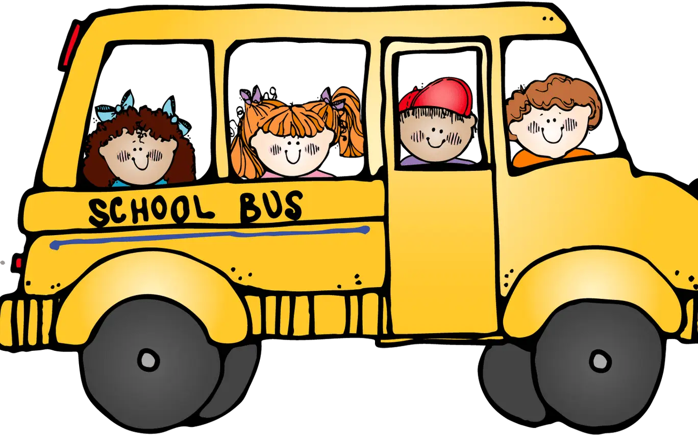 Yellow School Bus with Happy Children