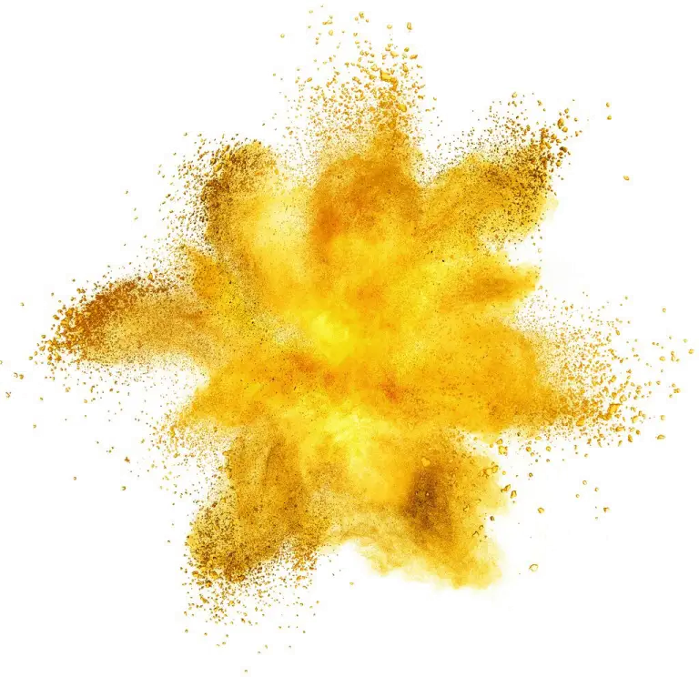 Yellow Powder Explosion Symbol