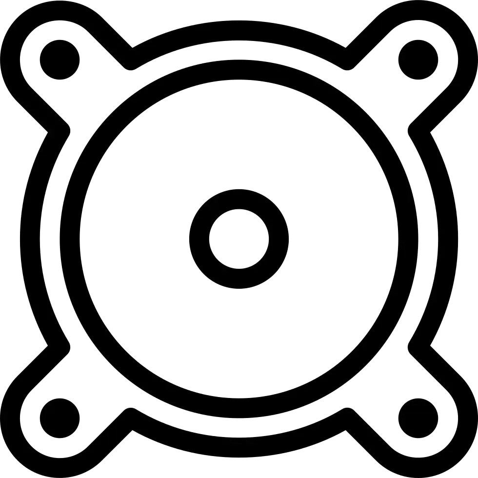 Speaker Icon with Circular Design