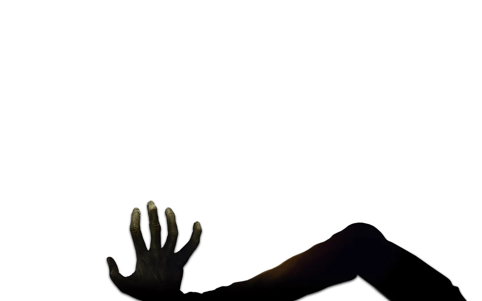 Silhouette of a Hand Reaching Out