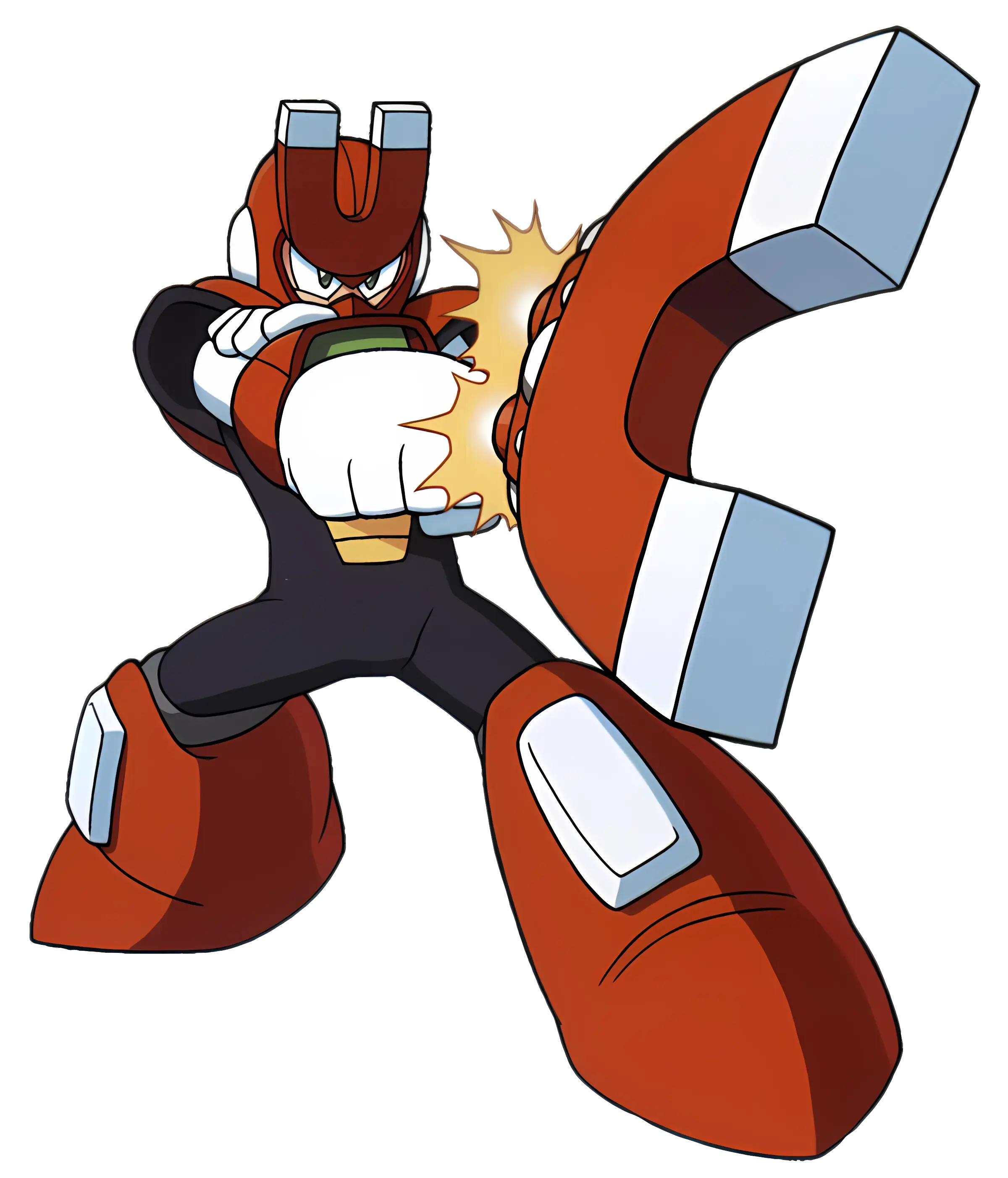Dynamic Robot Character in Action Pose