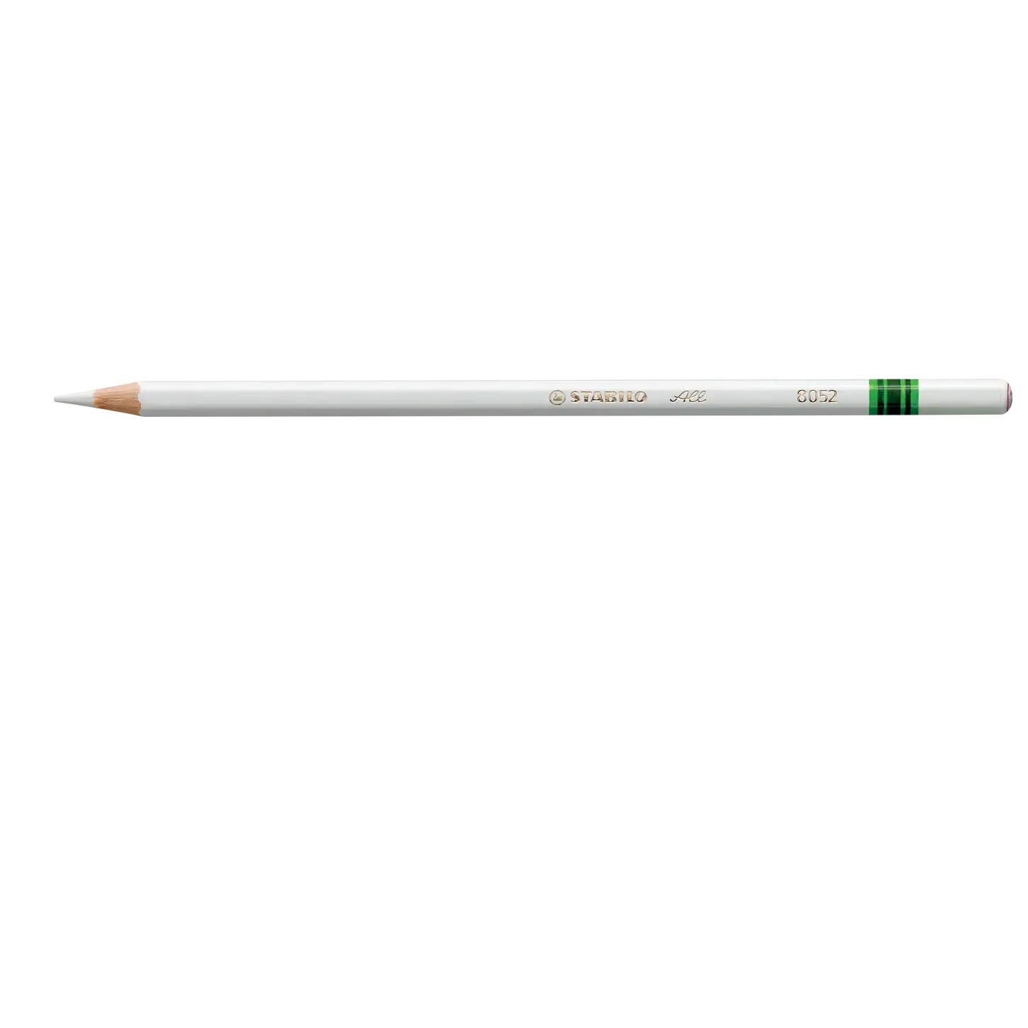 White Pencil with Green Detail for Writing