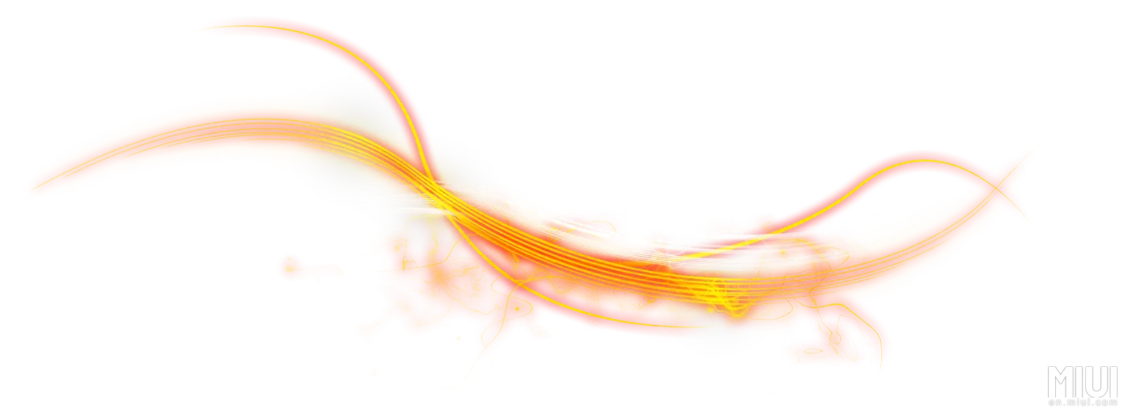 Abstract Orange Flame