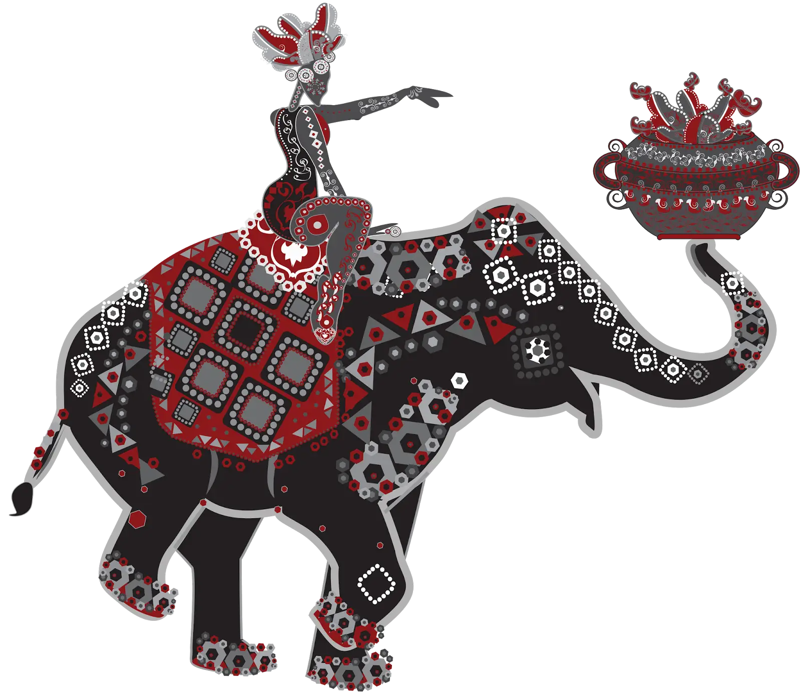 Cultural Decorative Elephant Artwork