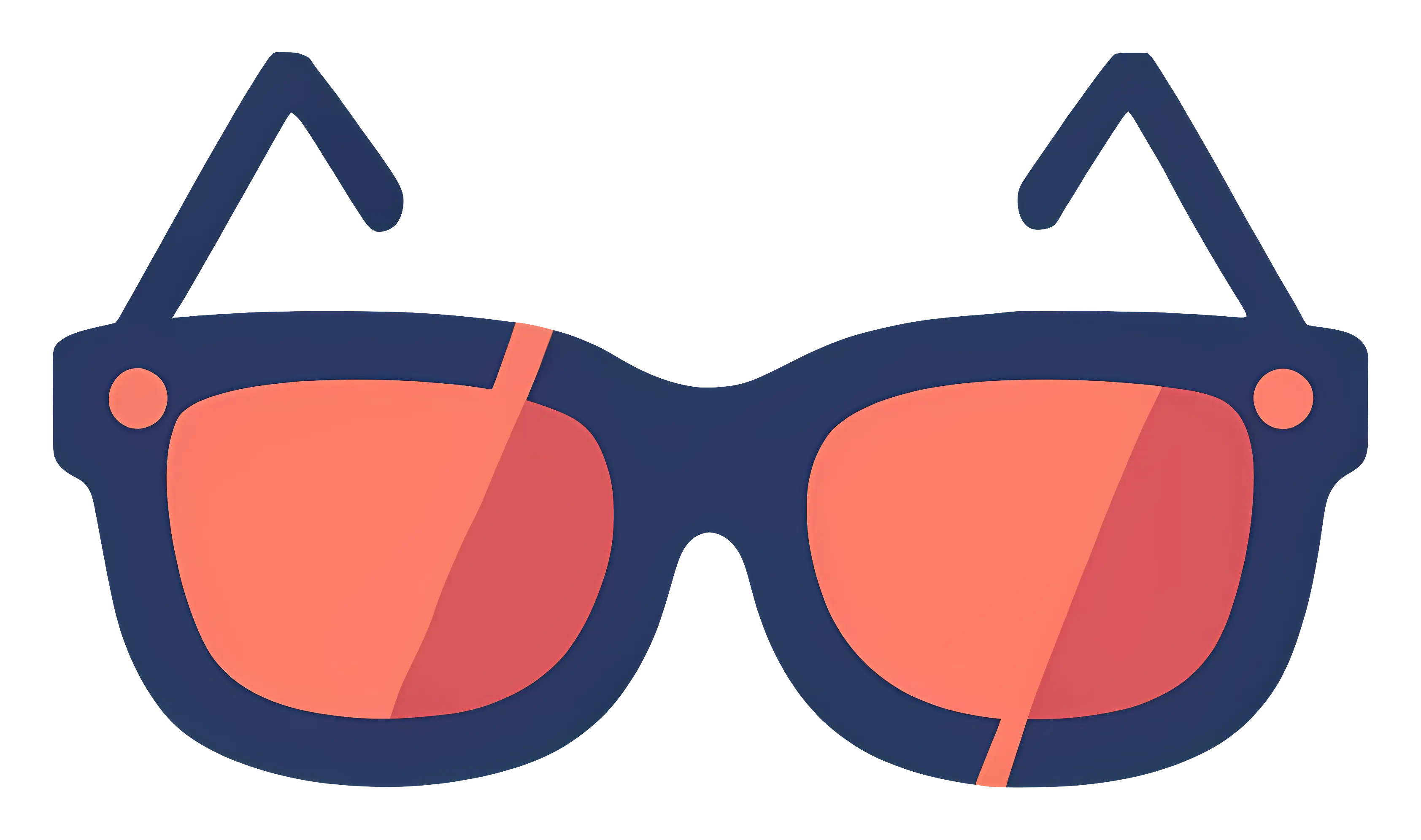 Trendy Red and Navy Blue Sunglasses