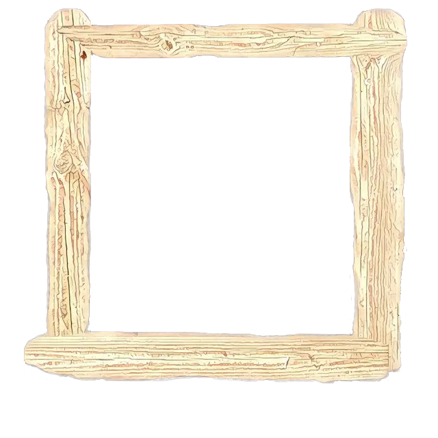 Rustic Wooden Frame with Natural Finish