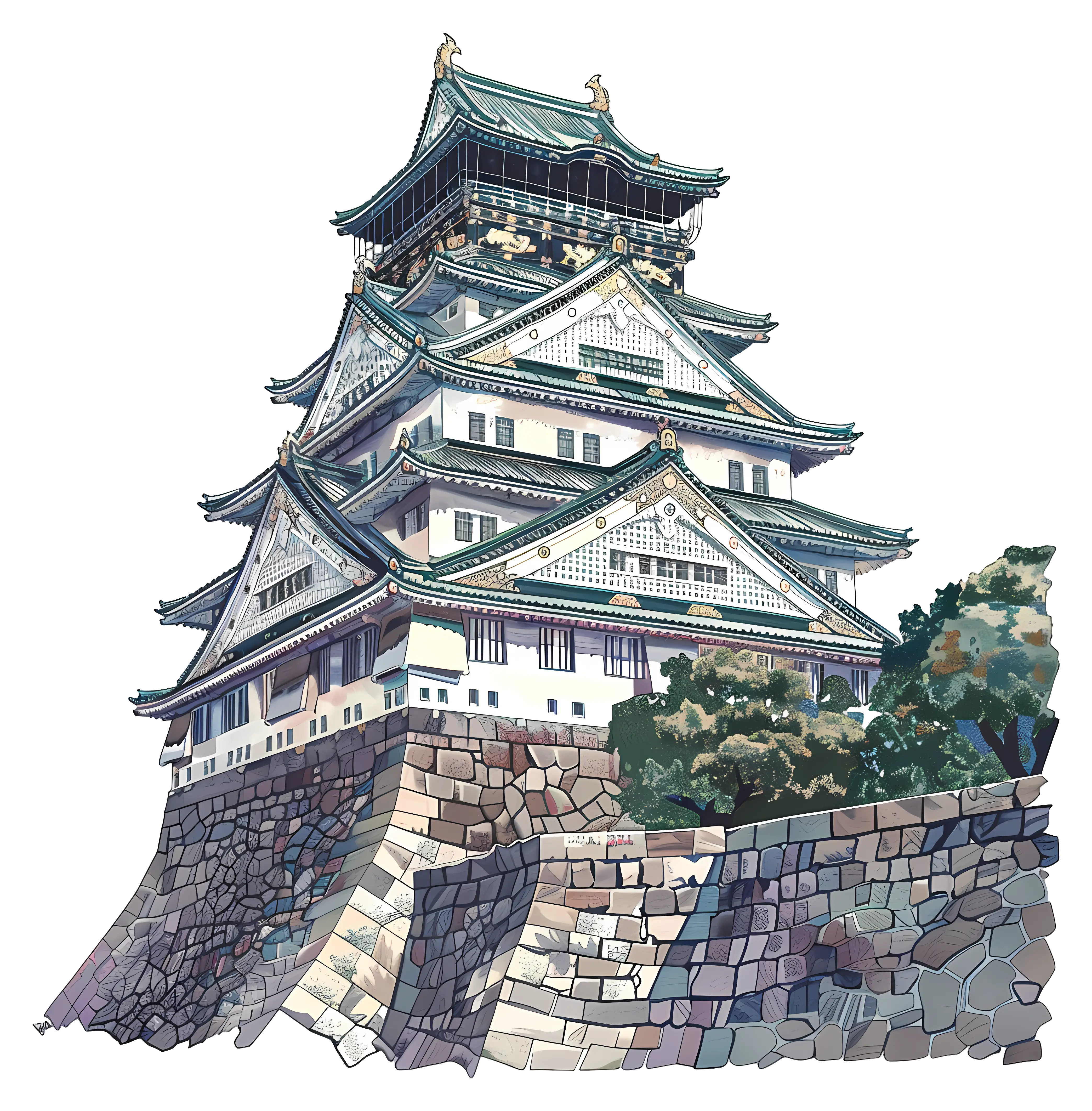 Beautiful Japanese Traditional Castle