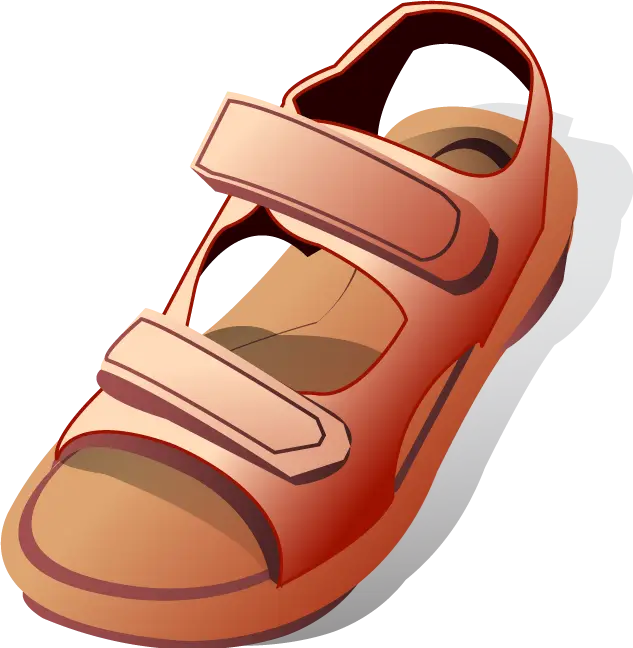 Red Sandal with Velcro Straps