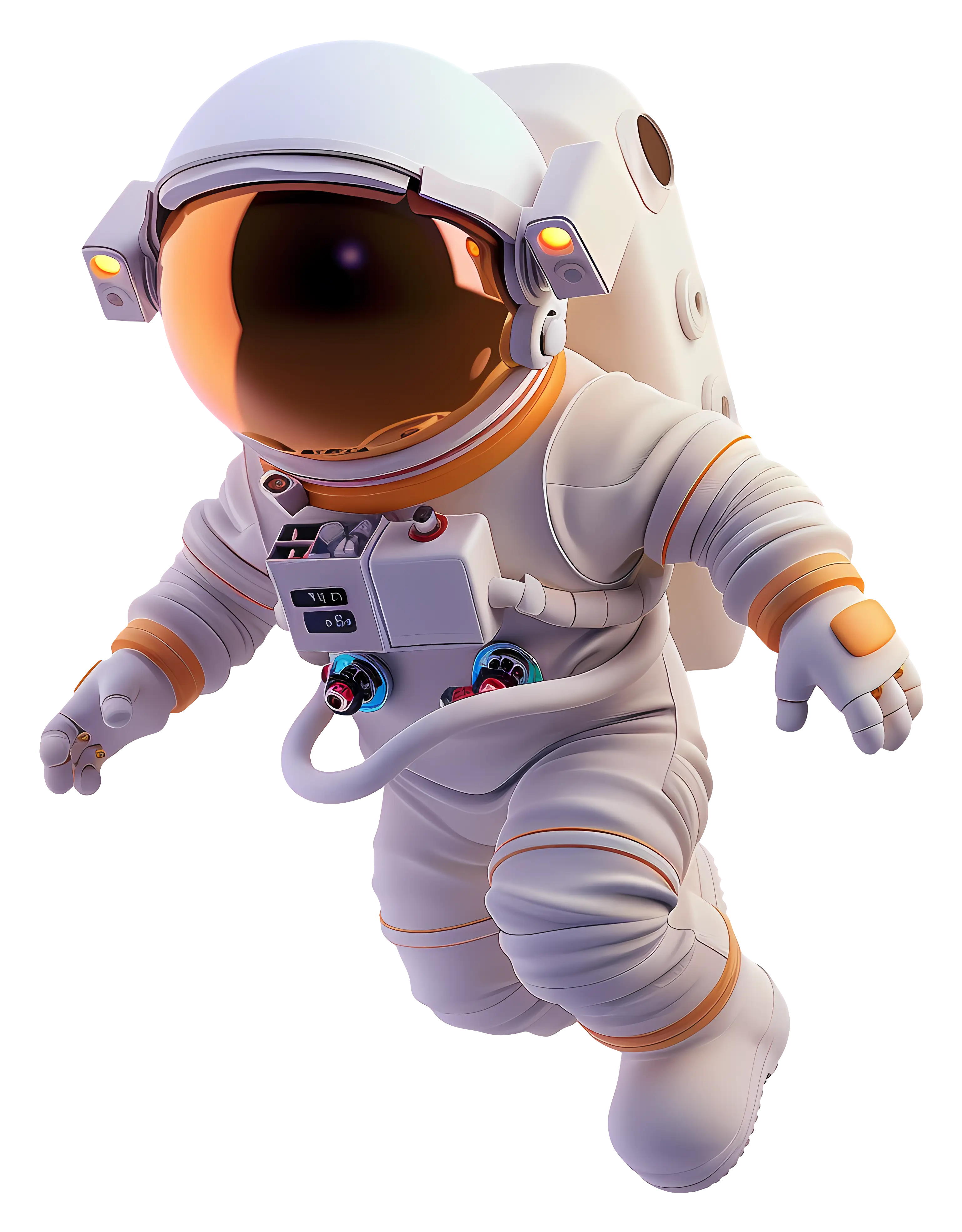 Astronaut in Space Suit Illustration