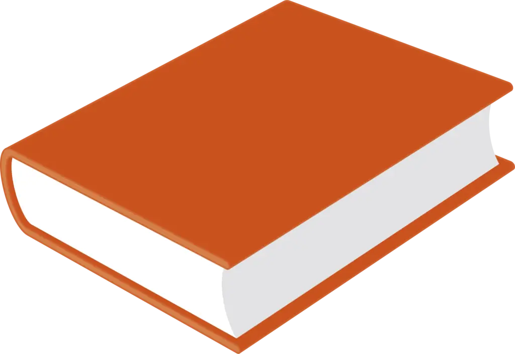 Orange Hardcover Book