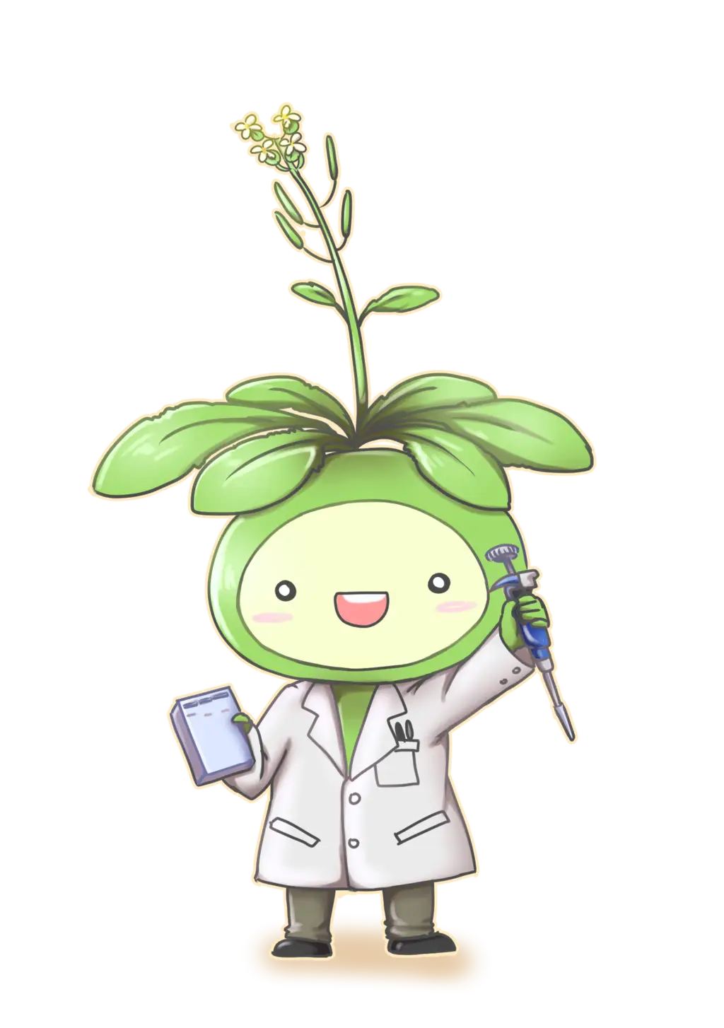 Cute Plant Scientist Cartoon