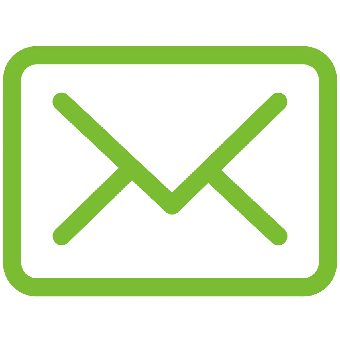 Green Email Icon for Communication