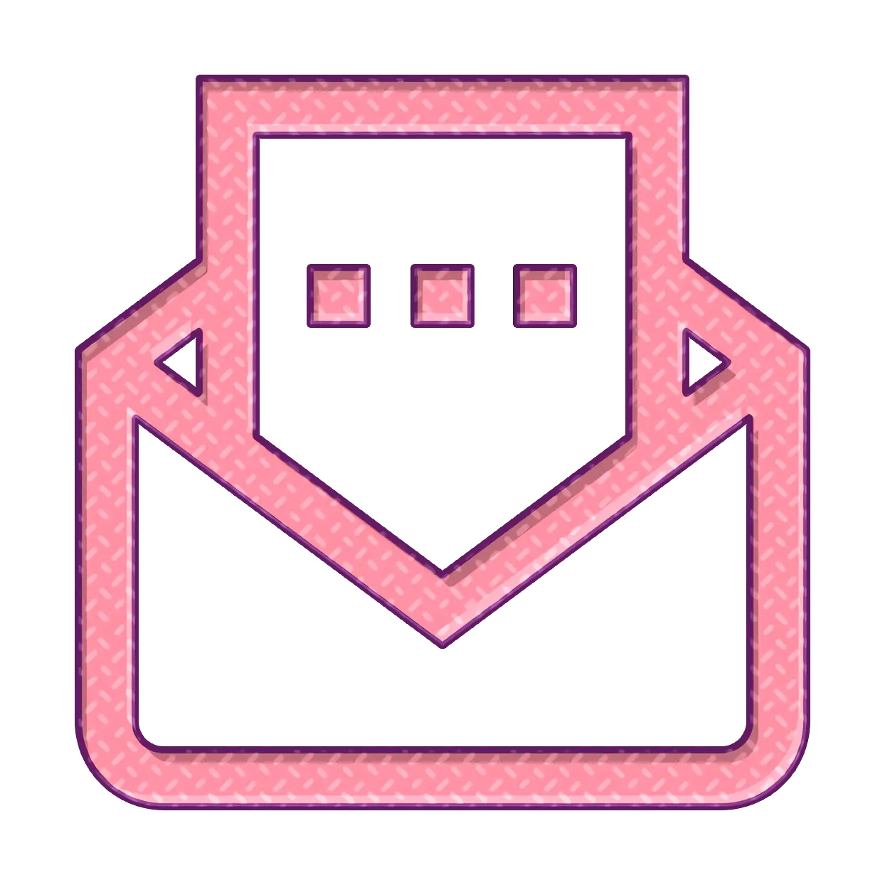 Pink Envelope Icon