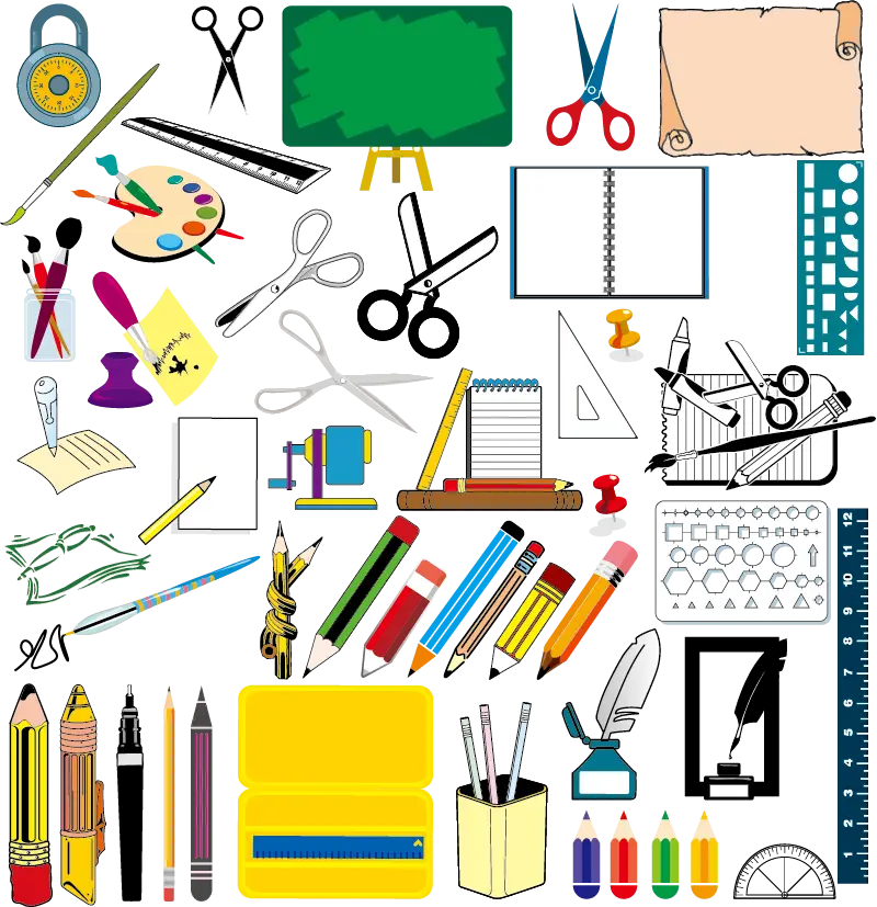 Assorted Stationery Items for School and Office