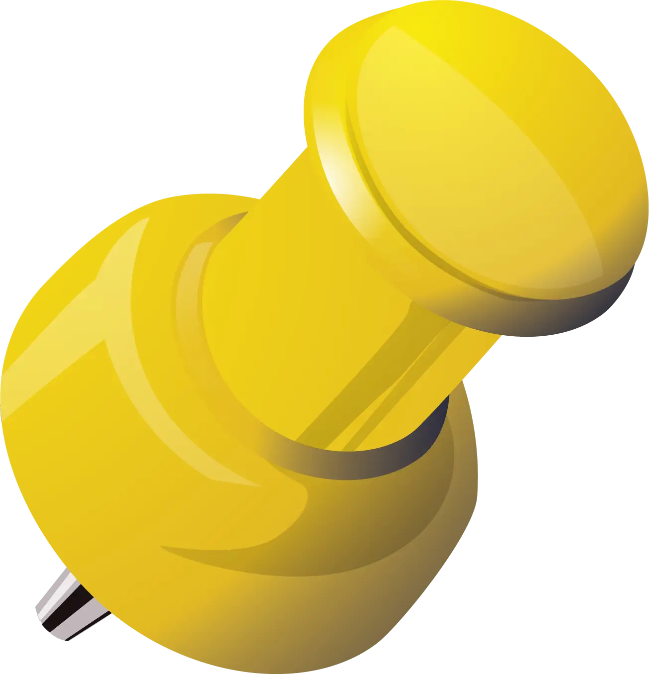 Yellow Push Pin